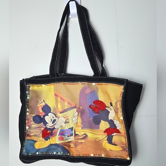 Disney Mickey And Minnie Mouse Tote Bag - Picture 1 of 2